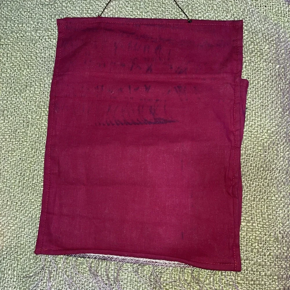 Silk Wall Hanging Tapestry Pocket Brocade‎ Pocket Letter , Magazine , 13x10,